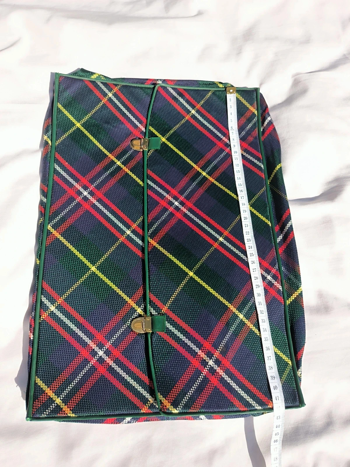 Pochette a carreaux Bergo Aubusson vintage neuve – photo 6